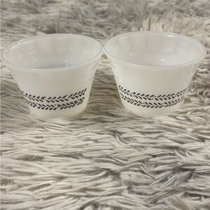 Vintage Termocrisa Milk Glass Ramekins